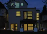 Ty Mynydd Exterior at Night
